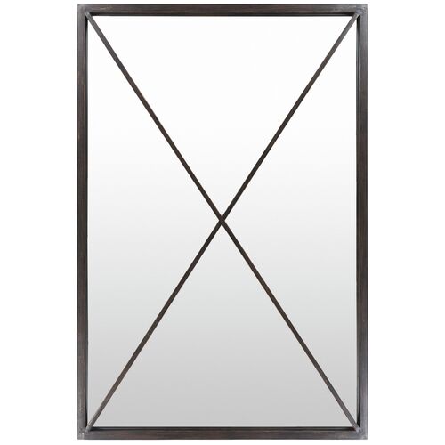 Nash Floor Mirror, Black