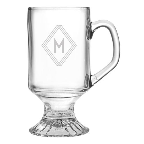S/4 Deco Diamond Monogram Mug, Clear~P77630713