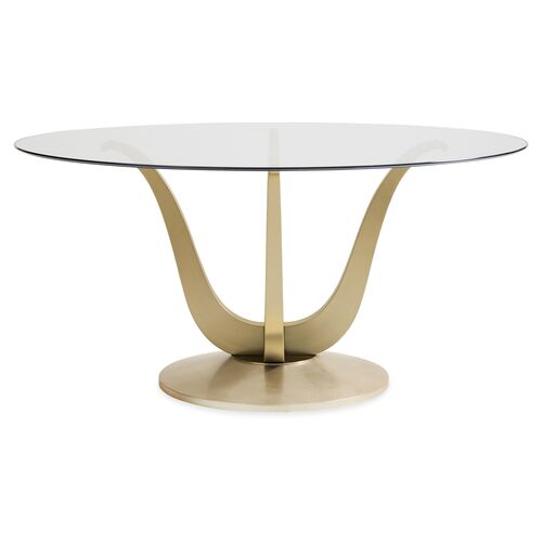 Rounding Dining Table, Champagne Gold~P77558293