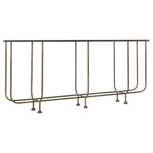 Kiara Rectangle Iron Sofa Console, Bronze