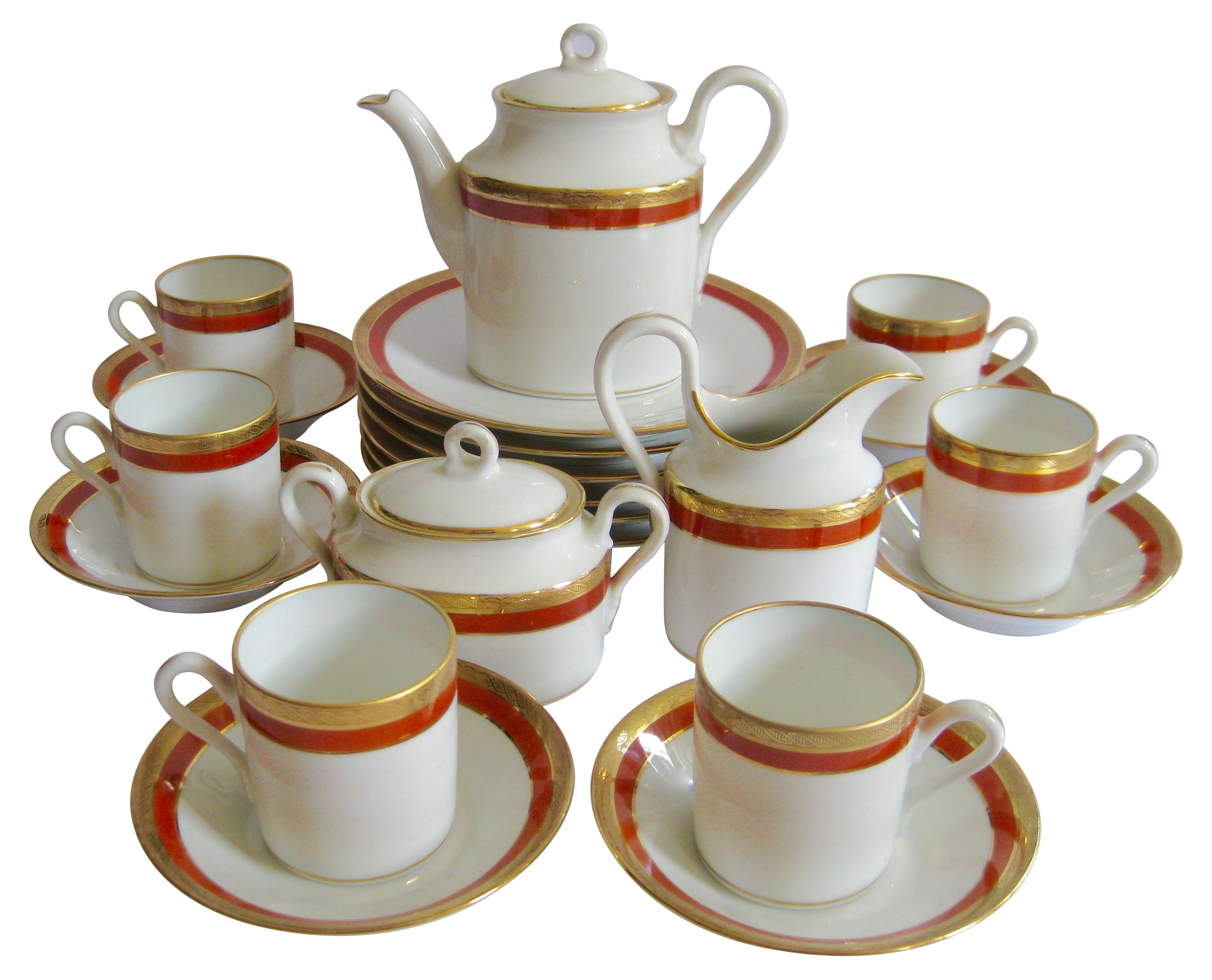 Ginori Porcelain Tea Set, Svc for 6~P77422740