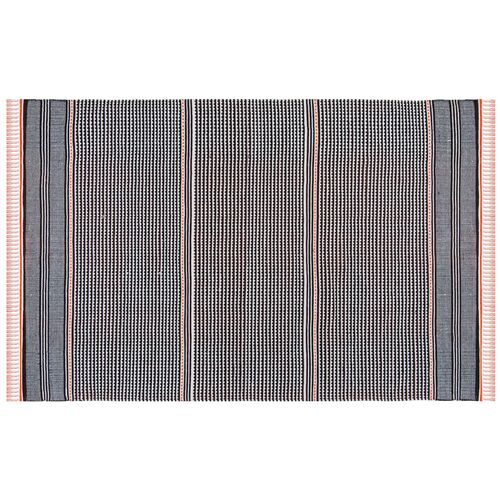 West Flat-Weave Rug, Orange/Multi~P77476348