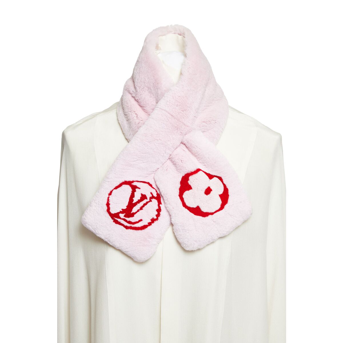 Rabbit scarf Louis Vuitton Pink in Rabbit - 37626343
