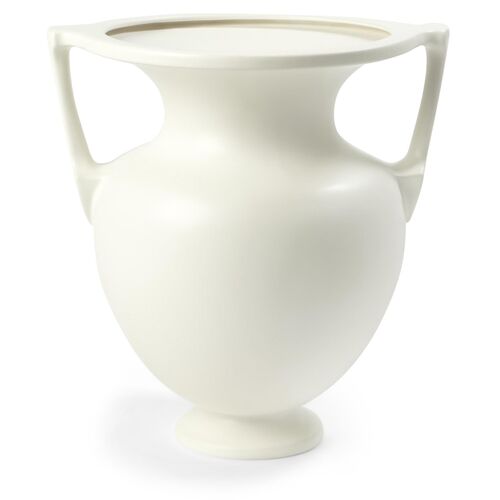 16" Grecian Amphora Vase, White~P77558211