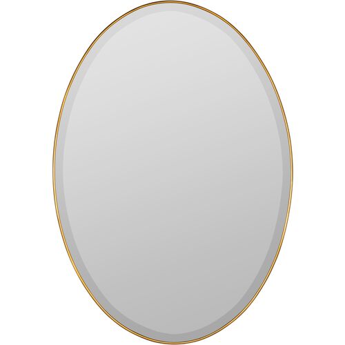 Jessie Oval Wall Mirror, Gold