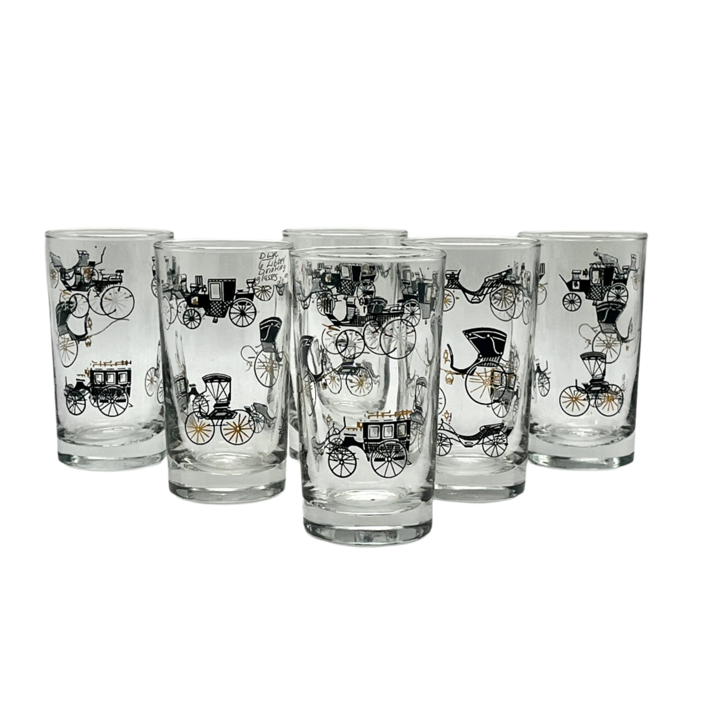1960s Old-Fashioned Carriage Glasses~P77709987