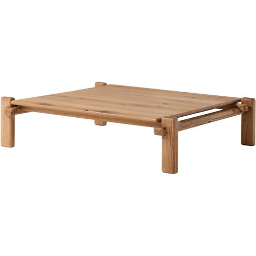 Louise Square Coffee Table, Natural Reclaimed French Oak