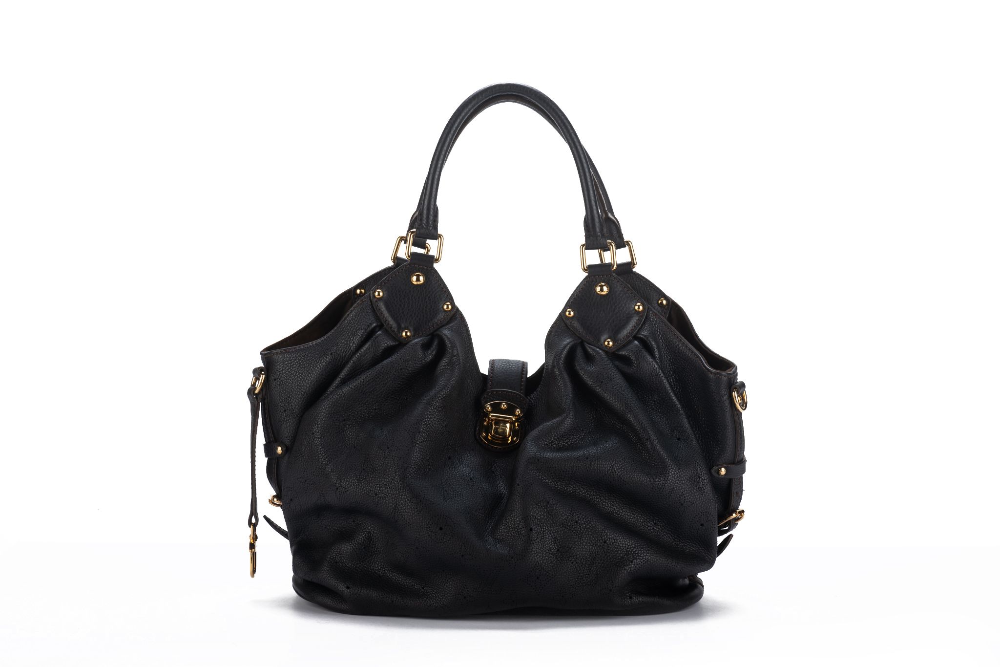 Vuitton Black Mahina Large Bag Preloved~P77651857