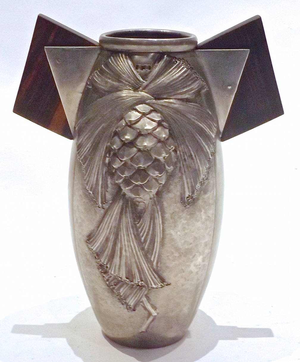 French  Deco René Sitoleux Pewter Vase~P77169557