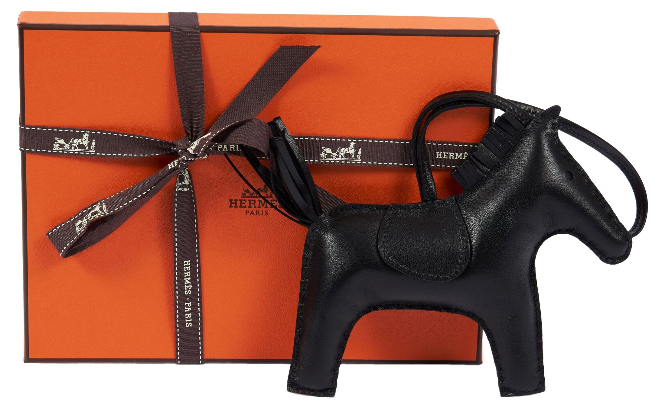 Hermès Black Rodeo GM Charm~P77548622