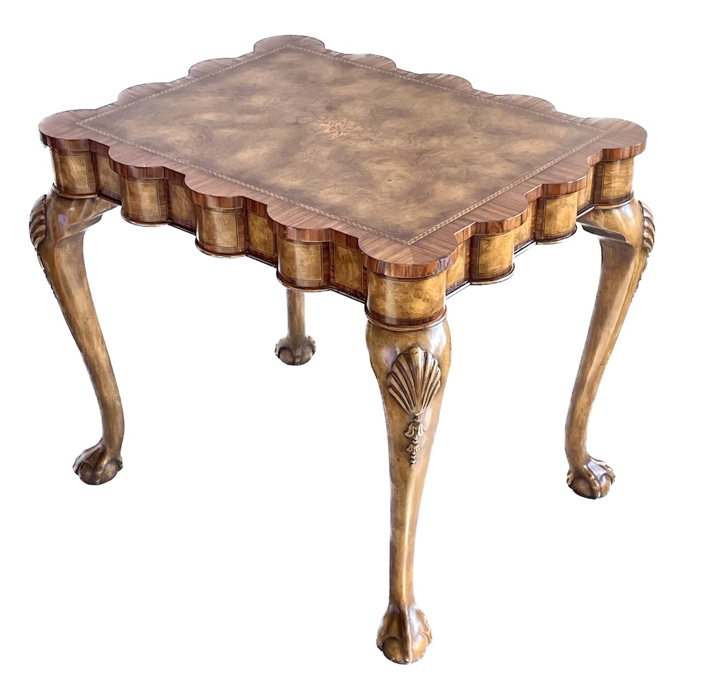 Maitland Smith Scalloped Side Table~P77681719