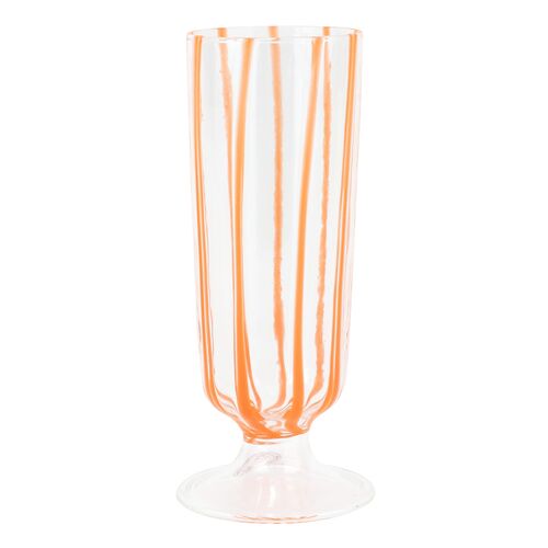 Nuovo Stripe Champagne Glass