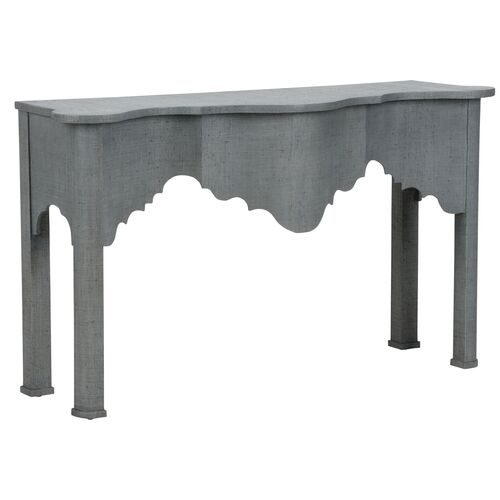 Kensington Raffia Console Table