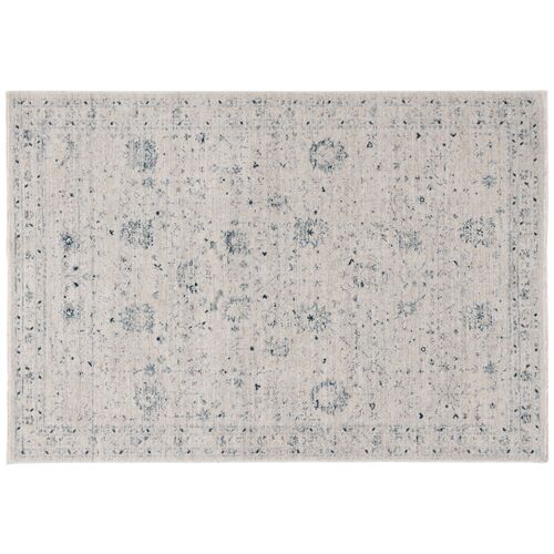 Gio Rug, Ivory/Blue