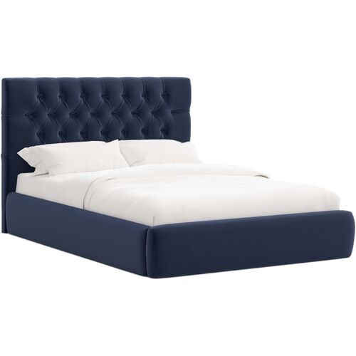 Aveline Tufted Velvet Platform Bed Aveline Tufted Velvet Platform Bed