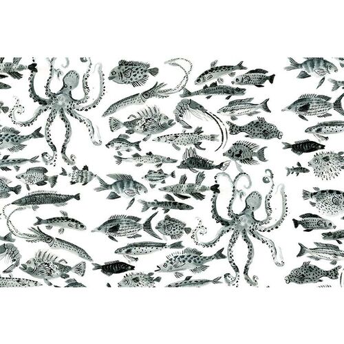 Vikki Chu Med. Fish Wallpaper, White~P77605207