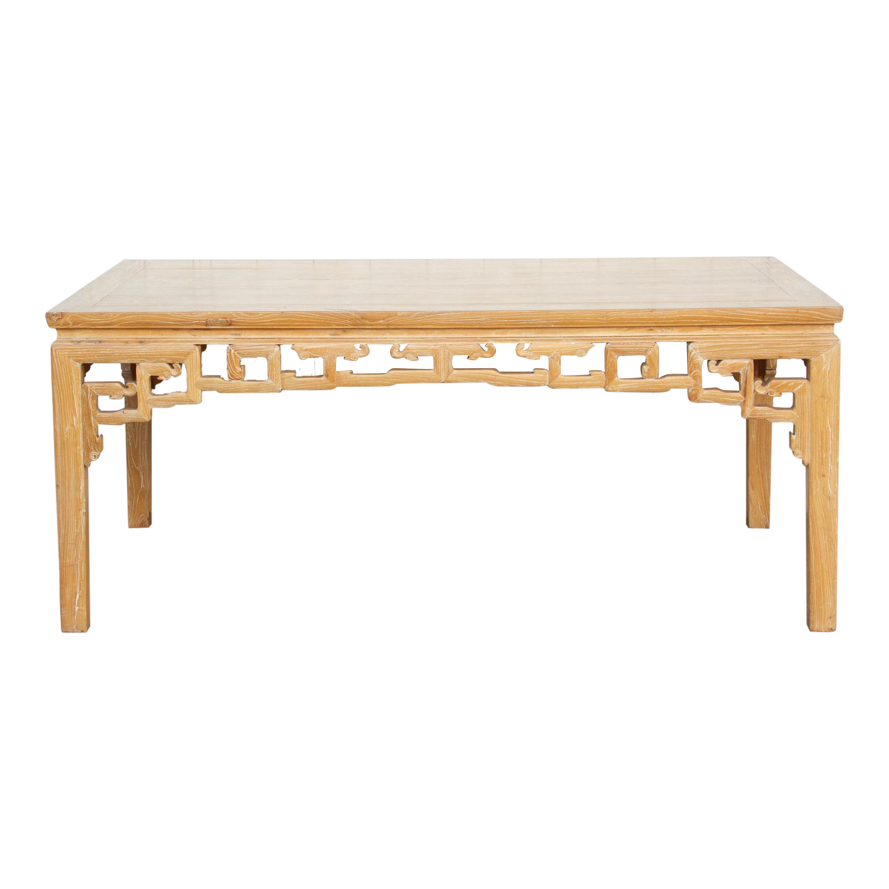 Reclaimed Elm Qing Style Dining Table~P77687090