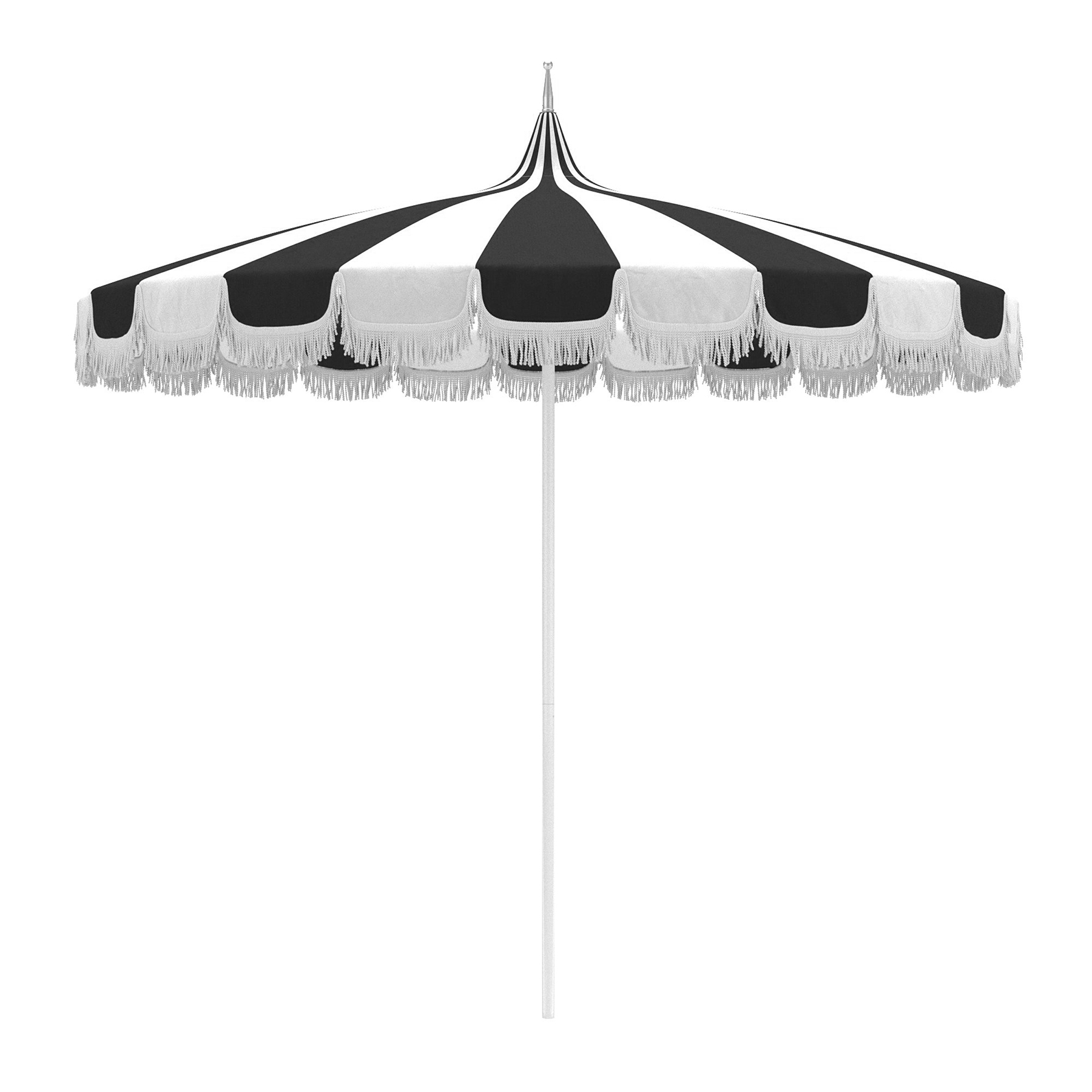 Pagoda Patio Umbrella, Aruba/White | One Kings Lane