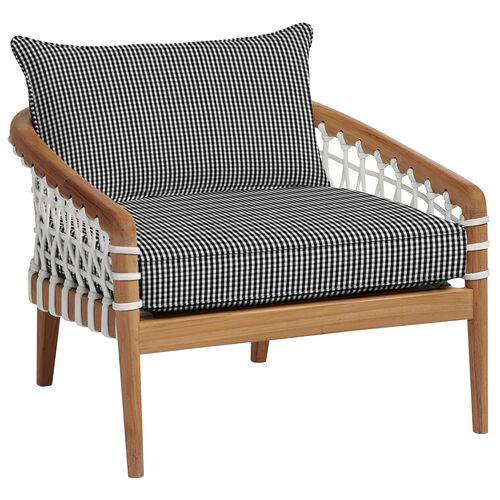 Stonington Outdoor Upholstered Chair, Inside Out Check
