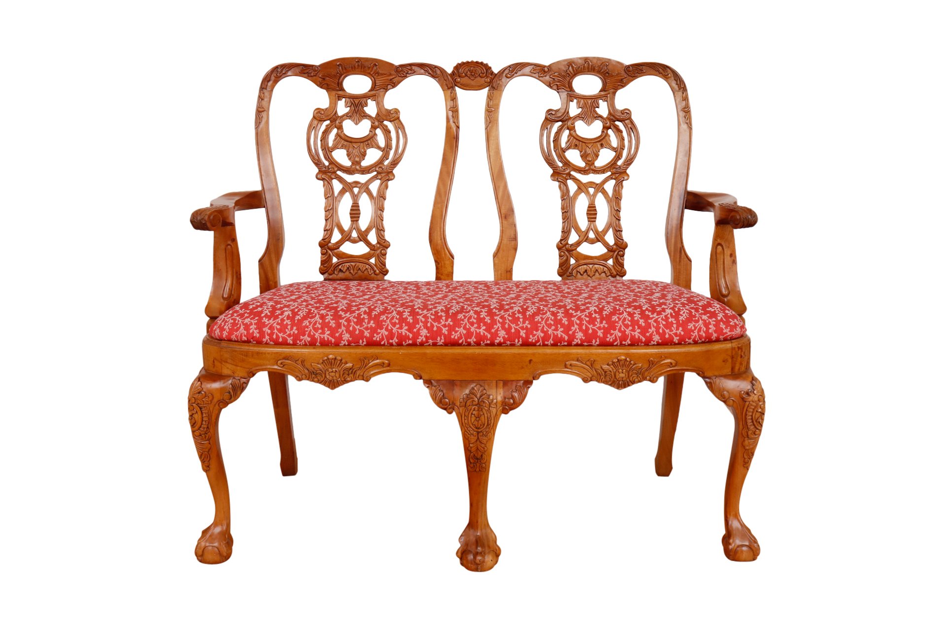 Queen Anne Style Two Seat Settee~P77614127