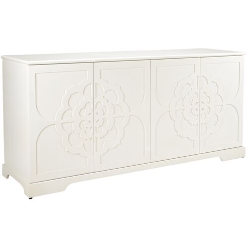 Dickinson 4-Door Buffet Cabinet, White