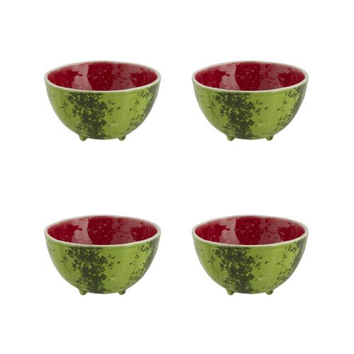 S/4 Watermelon Bowls, Pink