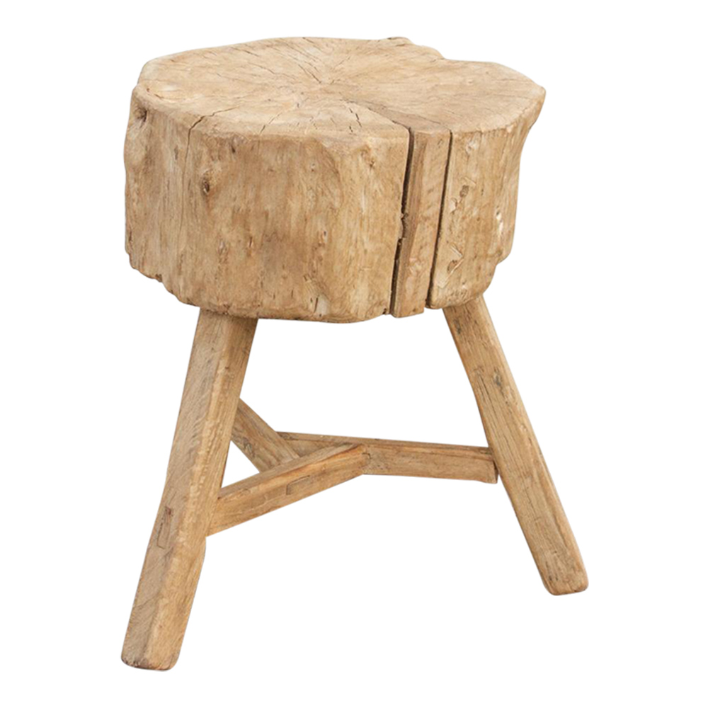 Thick Top Rustic Side Table~P77661407