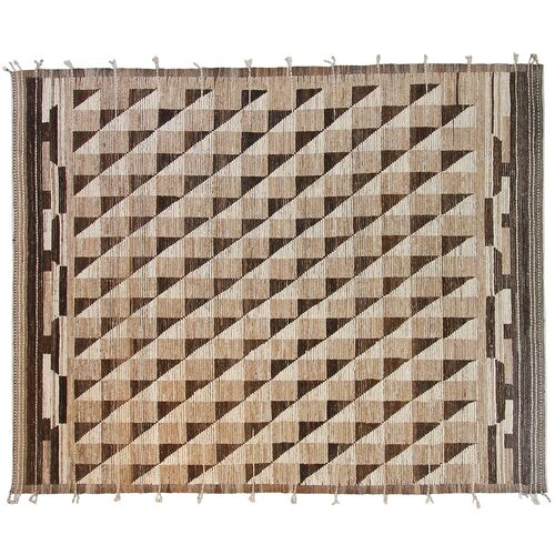 Oushak Rug, Brown, 9x12