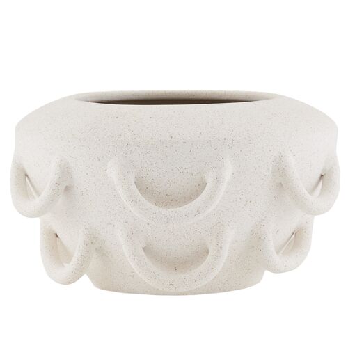 Paloma Ceramic Vase, White