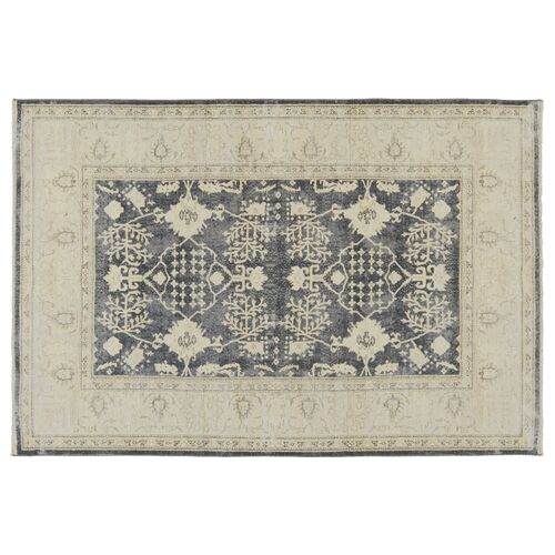 Kylie Medallion Rug, Black/Cream Kylie Medallion Rug, Black/Cream