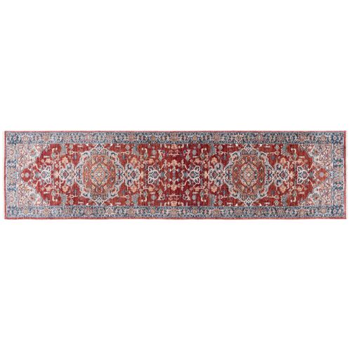 Ormond Rug, Red/Ivory Blue