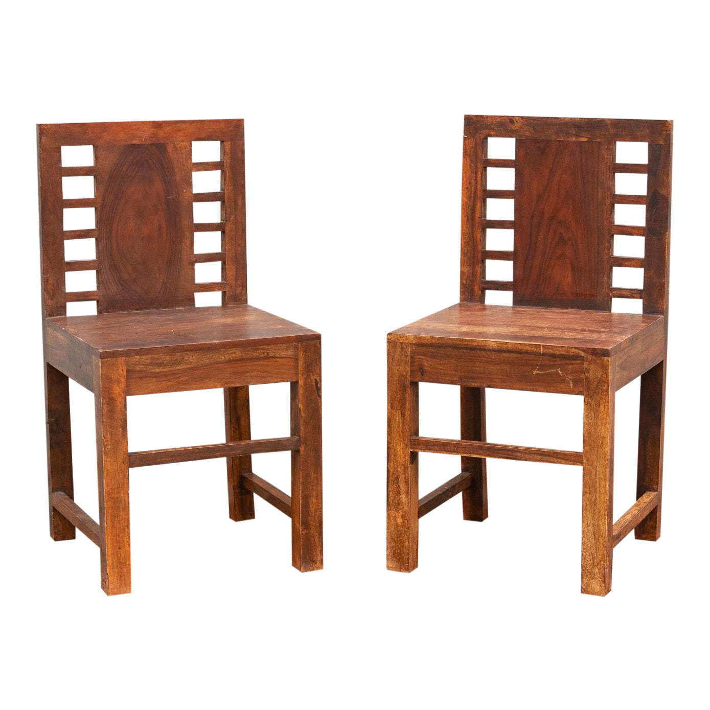Indian Rustic Colonial Chairs , set of 2~P77630488