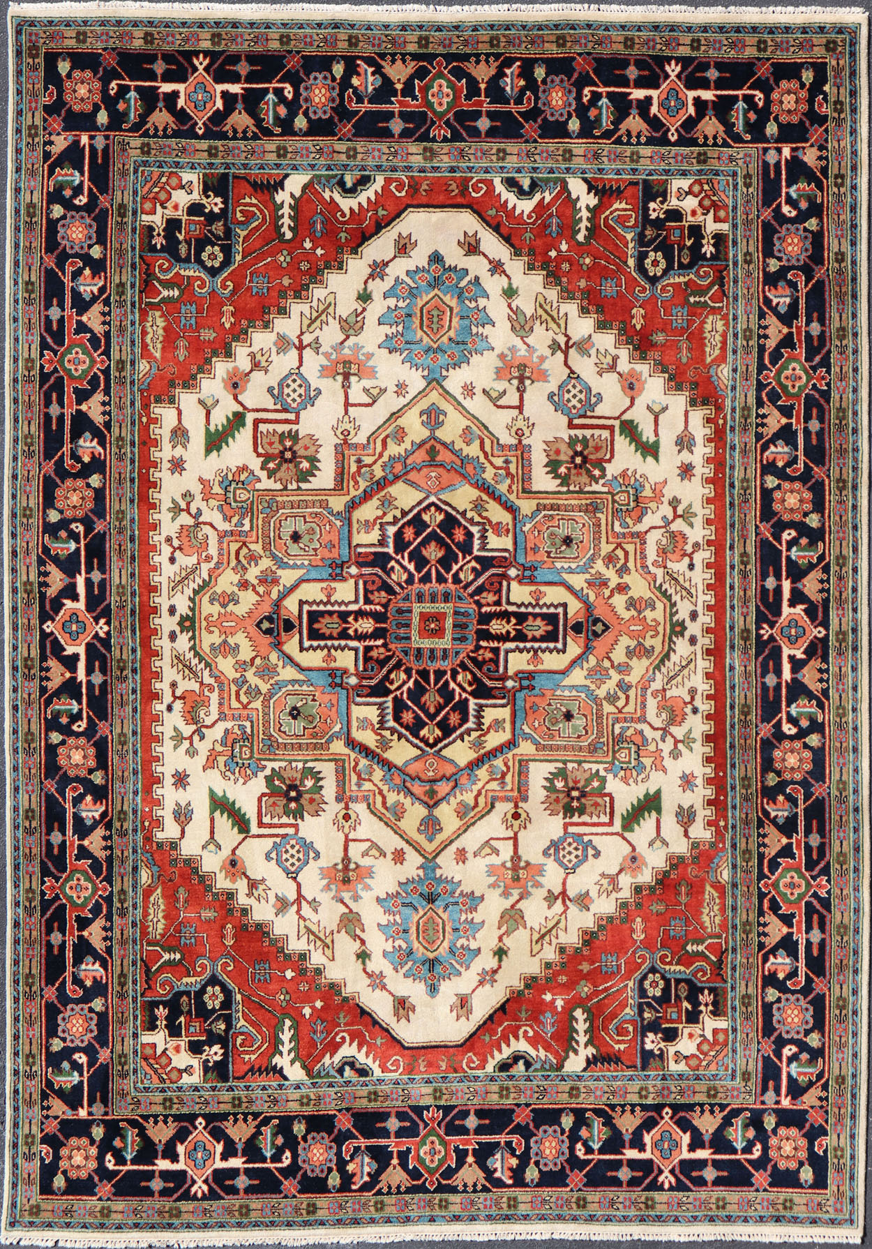 Large Hand-Knotted-Heriz Rug, 10' x 14'~P77668308