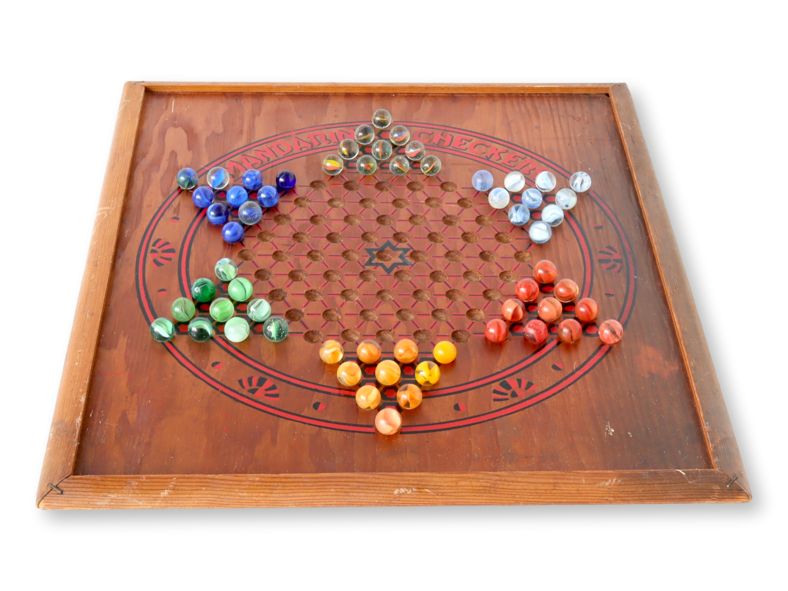 Vintage American Game Board w/Marbles~P77719229