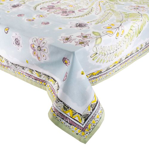 Tuileries Cotton Tablecloth, Multicolor