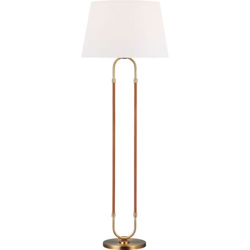 Katie Floor Lamp, Time Worn Brass