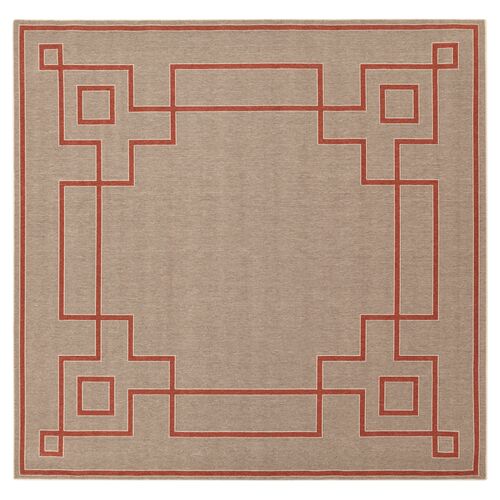 Richmond Outdoor Rug, Neutral/Red Richmond Outdoor Rug, Neutral/Red~P76661937