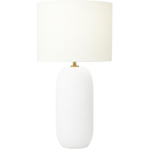 Fanny Slim Ceramic Table Lamp, Matte White~P77657927