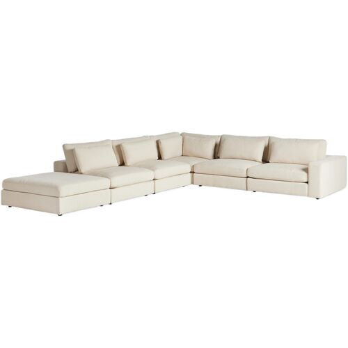 Tyson 5-Piece Sectional, Clairmont Ivory