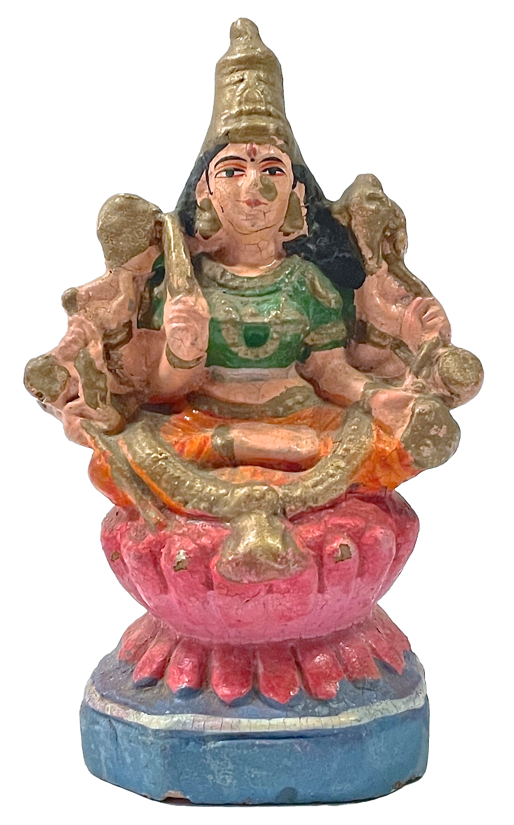 Antique Ceramic Hindu Goddess Figurine