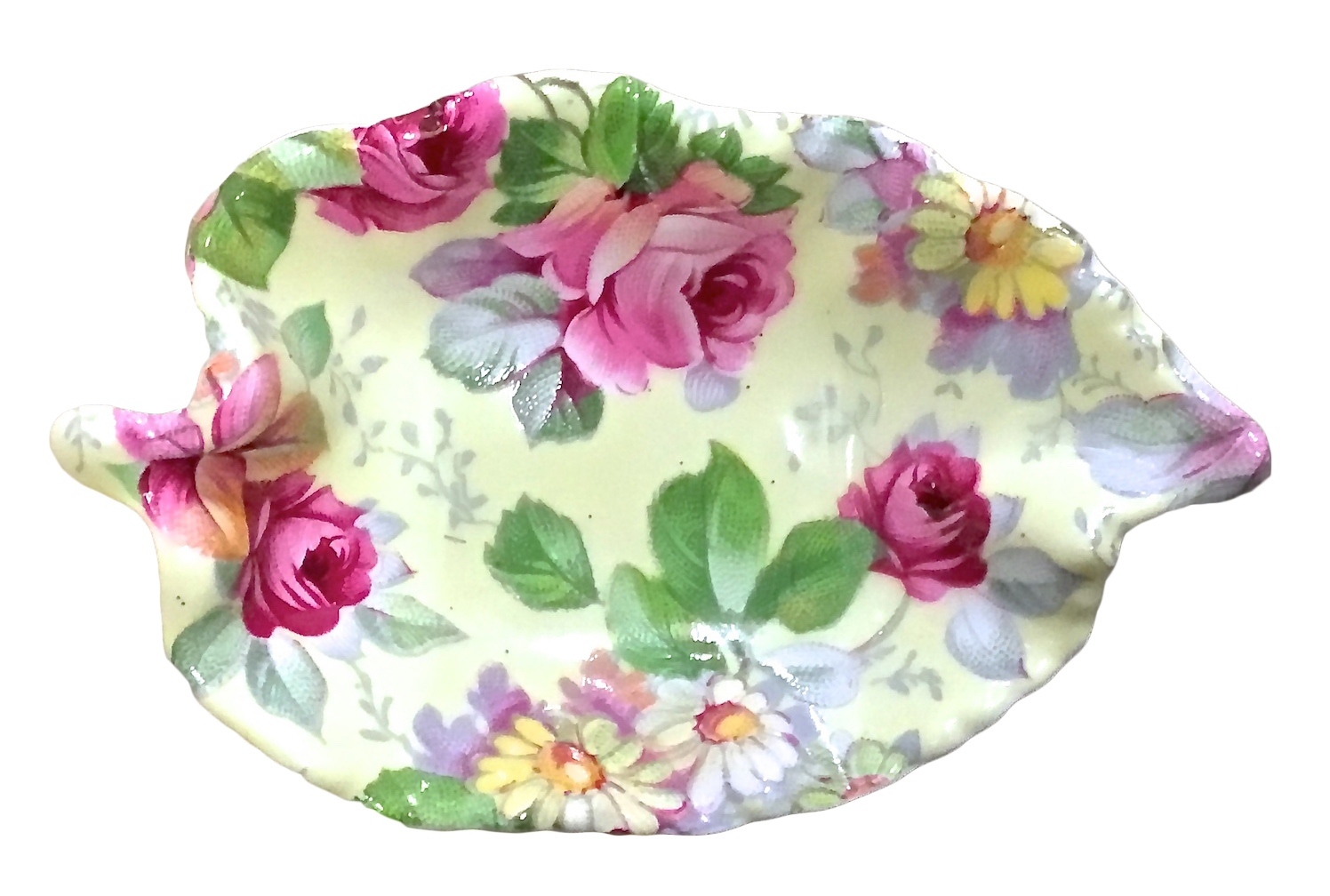 English Allyn Nelson Porcelain Rose Dish