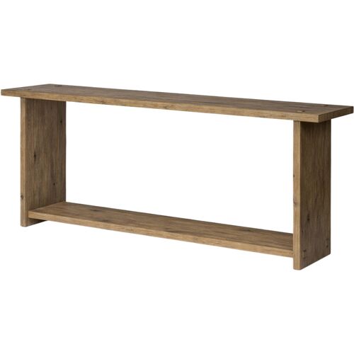 Zeno Console Table, Distressed Blonde Oak