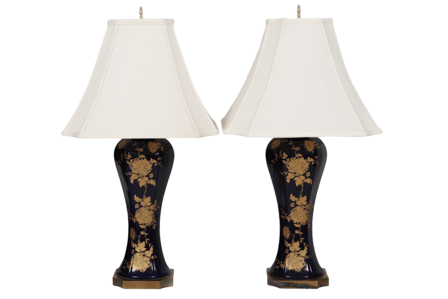 Japanese Ceramic Table Lamps - a Pair~P77657071