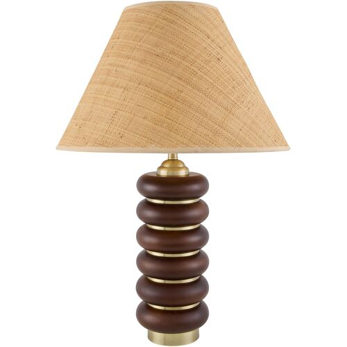 Amahlia Table Lamp, Brown/Seagrass