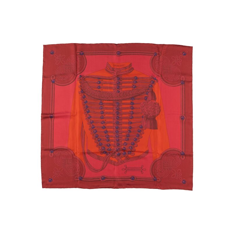 Hermes Grand Uniforme Red Scarf, Metz | One Kings Lane