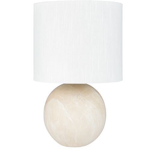Bruno Ball Table Lamp, White Marbled Bruno Ball Table Lamp, White Marbled