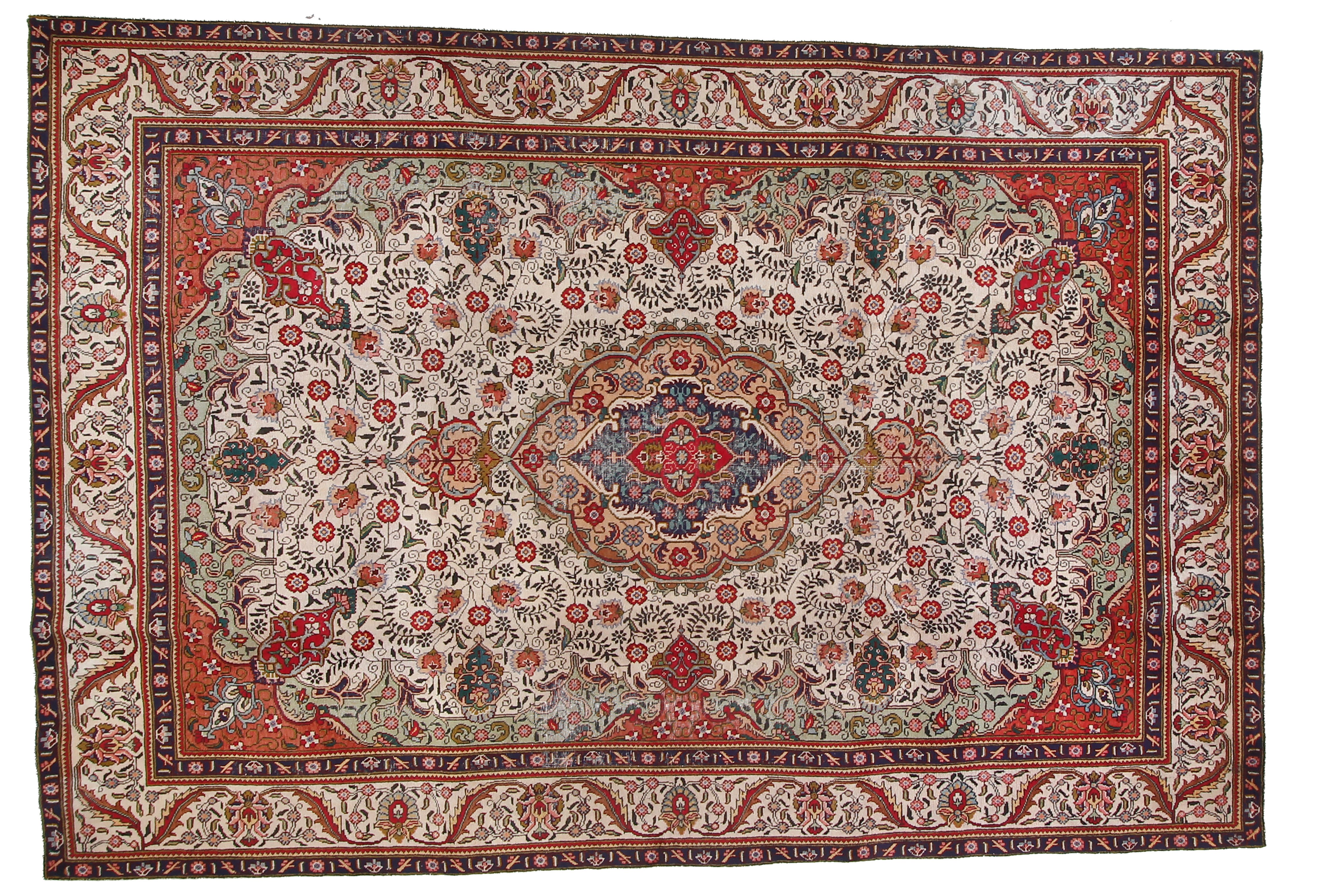 7'11" x 11'4" Vintage Persian Rug~P77613244