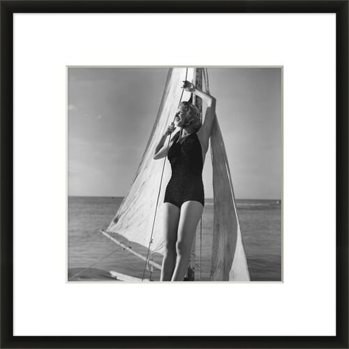 Lillian August, Beach Figure 4, 32" x 32"