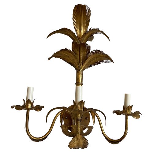 Italian Palm Topiary Sconce~P77588509