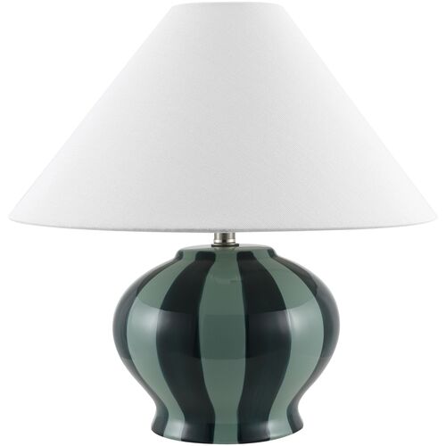 Ulina Ceramic Stripe Table Lamp Ulina Ceramic Stripe Table Lamp